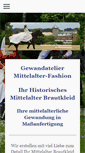 Mobile Screenshot of mittelalter-fashion.de