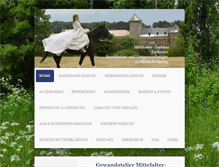 Tablet Screenshot of mittelalter-fashion.de
